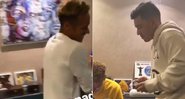 Neymar retirou o quadro dele e de Bruna Marquezine que tinha pendurado na parede - Foto: Reprodução/ Instagram