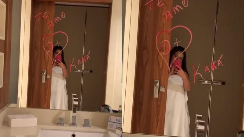 Simone Mendes foi surpreendida pela marido com declaração de amor no espelho do banheiro - Foto: reprodução/ Instagram