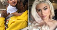 Travis Scott com a filha, Stormi, e a mãe da bebê, Kylie Jenner - Foto: Reprodução/ Instagram