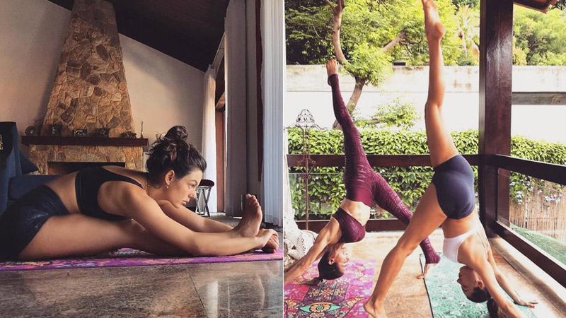 Isis Valverde não deixou de praticar ioga nem mesmo durante a gravidez - Foto: Reprodução/ Instagram