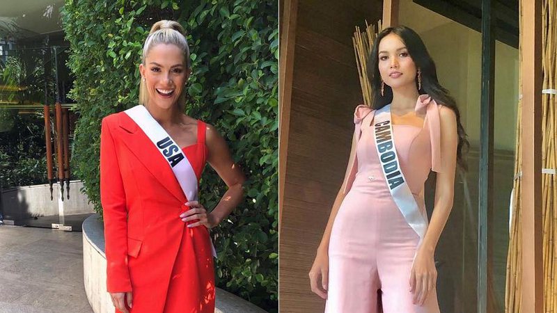 Sarah Rose Summer e Nat Rern, Miss USA e Miss Camboja, candidatas ao Miss Universo 2018 - Foto: Reprodução/ Instagram