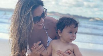 Patrícia Abravanel, ao lado de sua filha Jane, em praia do Rio Grande do Norte - Foto: Reprodução/Instagram