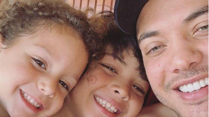 Wesley Safadão acompanhado de seus filhos - Foto; Reprodução/Instagram