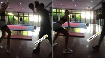 Bruna Marquezine se empolgou durante a aula de Chico Salgado e começou a dançar - Foto: Reprodução/ Instagram