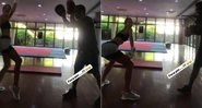 Bruna Marquezine se empolgou durante a aula de Chico Salgado e começou a dançar - Foto: Reprodução/ Instagram