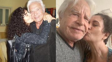 Cid Moreira postou foto com a mulher, Fátima, e deu lição de romantismo ao participar do 10yearschallenge - Foto: Reprodução/ Instagram