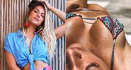 Giovanna Ewbank caprichou na pose e exibiu o bronzeado em foto feita por Bruno Gagliasso - Foto: Reprodução/ Instagram