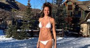 Luciana Gimenez posou de biquíni na neve e compartilhou clique na web - Foto: Reprodução/ Instagram