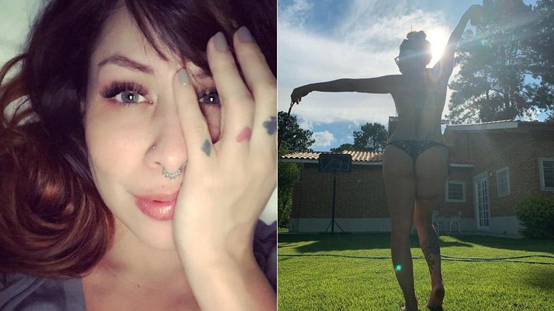 Pitty aproveitou o último dia de férias de biquíni e fez até topless - Foto: Reprodução/ Instagram
