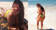 De fio-dental, Solange Gomes reclamou do tamanho de sua derrière e revelou luta para emagrecer na web - Foto: Reprodução/ Instagram