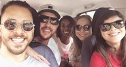 Junior Lima pega carona com grupo de fãs em Campinas - Foto: Reprodução/ Instagram