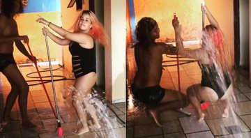 Karol Lannes rebolou e tomou banho de mangueira durante faxina ao som de Anitta - Foto: Reprodução/ Instagram
