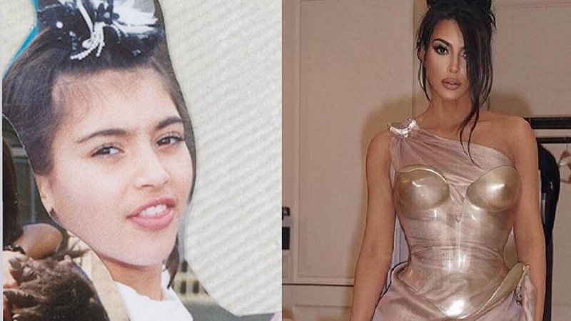 Uma enorme diferença: Kim Kardashian antes e depois - Foto: Reprodução/Instagram