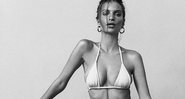 Emily Ratajkowski preocupou seus seguidores ao exibir a magreza em foto de biquíni - Foto: Reprodução/ Instagram