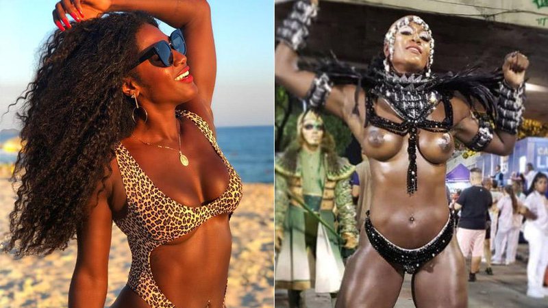 Ketula Mello ficou careca para interpretar guerreira africana na Sapucaí - Foto: Reprodução/ Instagram