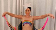 Leandra Leal escolheu look transparente para curtir baile de carnaval no Rio - Foto: Reprodução/ Instagram