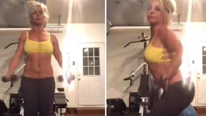 Britney Spears afirma que perdeu peso por conta do estresse e mostra treino em academia - Foto: Reprodução/Instagram
