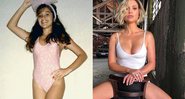 Flávia Alessandra, aos 11 anos, e em foto atual, aos 44 anos - Foto: Reprodução/ Instagram