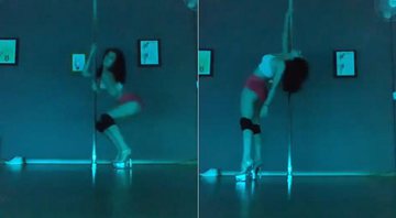 Kéfera mostrou evolução no pole dance - Foto: Reprodução/ Instagram