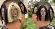 Fã tatuou o rosto das irmãs Kardashian/ Jenner na cabeça - Foto: Reprodução/ Instagram