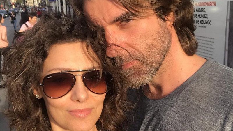 A atriz Maria Fernanda Cândido em foto com o marido, o empresário Petrit Spahira - Foto: Reprodução/Instagram