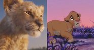 Comparação quadro a quadro da nova versão de O Rei Leão e a versão original lançada em 1994 - Foto: Reprodução/Disney