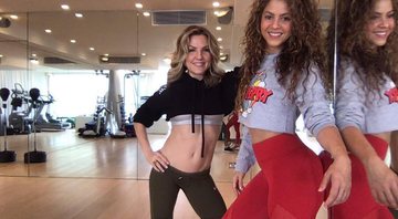 Shakira ao lado de Anna Kaiser, do The AKT Studio, revela truque que aprendeu com Beyoncé - Foto: Reprodução/Instagram