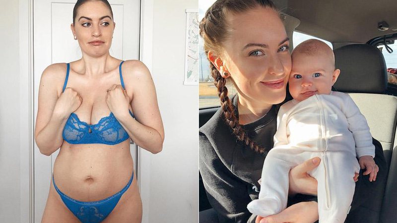 Siera Bearchell exibiu o corpo pós-parto e mandou recado importante sobre amor próprio - Foto: Reprodução/ Instagram