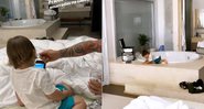 Andressa Suita e Gusttavo Lima juntaram quarto e banheiro e criaram um supercômodo - Foto: Reprodução/ Instagram