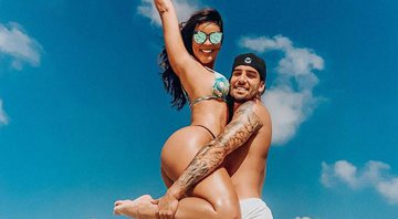 Carol Nakamura e o modelo Guilherme Leonel - Foto: Reprodução/ Instagram