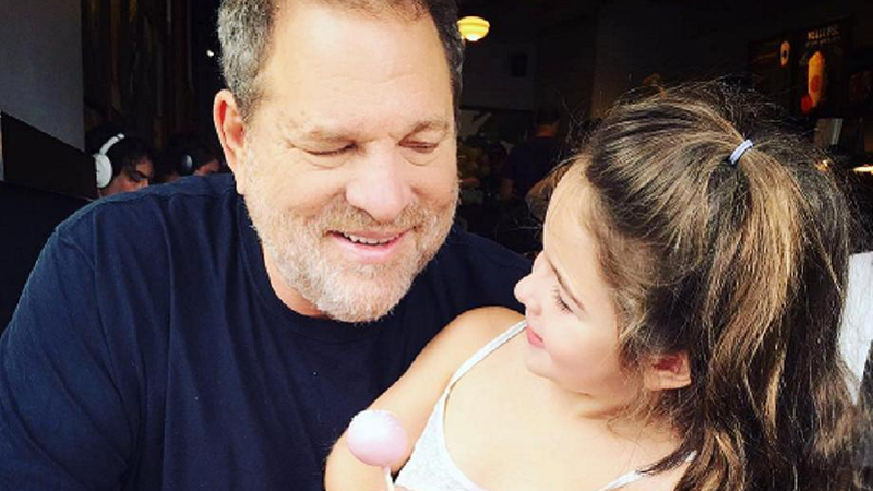 Harvey Weinstein com uma de suas filhas - Foto: Reprodução/Instagram