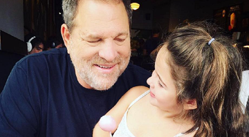 Harvey Weinstein com uma de suas filhas - Foto: Reprodução/Instagram