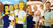 Michel Teló, Thais Fersoza, Melinda e Teodoro foram transformados em personagens de Os Simpsons - Foto: Reprodução/ Instagram