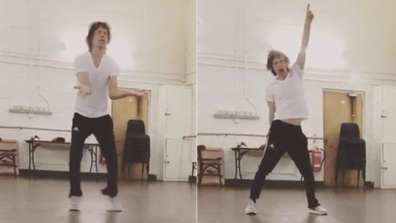 Mick Jagger reapareceu dançando e pulando muito em ensaio após cirurgia no coração - Foto: Reprodução/ Instagram