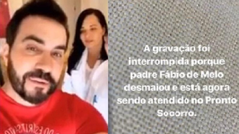Padre Fábio de Melo desmaia durante exame de sangue - Foto: Reprodução/Instagram