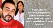 Padre Fábio de Melo desmaia durante exame de sangue - Foto: Reprodução/Instagram
