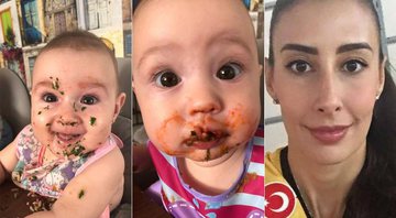 Sheilla Castro contou que está amando a fase de introduzir alimentos na rotina das filhas - Foto: Reprodução/ Instagram