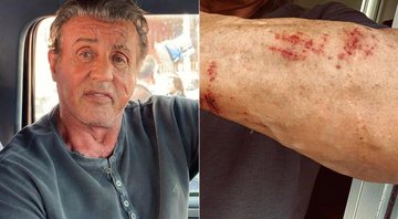 Sylvester Stallone machucou o braço durante cena de ação em caverna - Foto: Reprodução/ Instagram