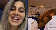 Ex-BBB Vanessa Mesquita teve parte de seu colchão destruído por seu pitbull Ozzy - Foto: Reprodução/ Instagram