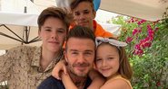 David Beckham aparece em foto com todos os filhos e encanta a web - Foto: Reprodução/Instagram
