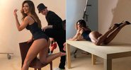 Juliana Paes mostrou na web bastidores de ensaio para grife de lingerie - Foto: Reprodução/ Instagram
