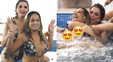 Luiza Ambiel enfrentou Lisa Gomes na banheira - Foto: Reprodução/ YouTube