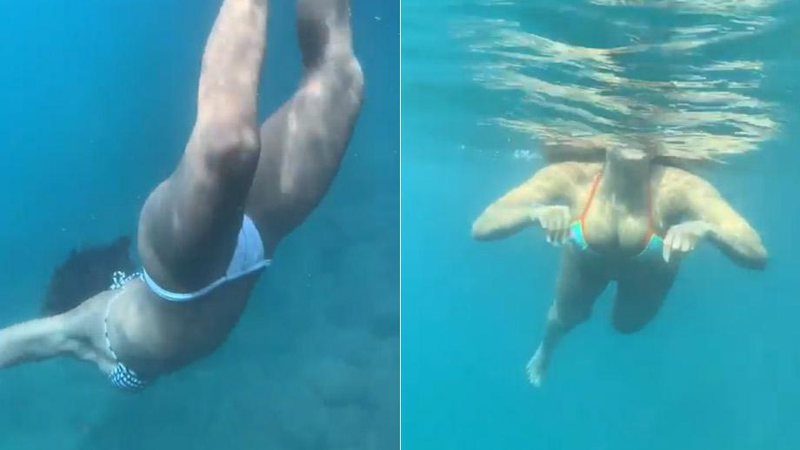 Anitta mostrou mergulho no mar de Angra dos Reis - Foto: Reprodução/ Instagram