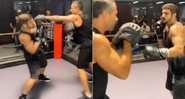 Caio Castro e Malvino Salvador treinaram boxe nos bastidores de A Dona do Pedaço - Foto: Reprodução/ Instagram