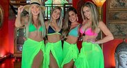 Ex-BBBs Carol Peixinho, Isabella Cecchi, Hariany Almeida e Paula Sperling se reencontraram em resort - Foto: Reprodução/ Instagram