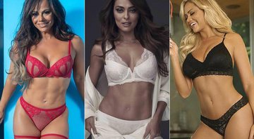Viviane Araújo, Juliana Paes e Ellen Rocche posaram para campanhas de lingerie - Foto: Reprodução/ Instagram