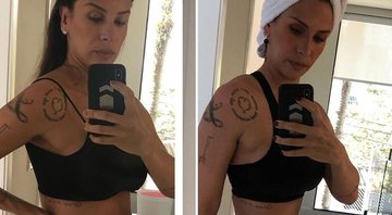 Lizi Benites mostrou a evolução do corpo quatro meses após o nascimento do filho - Foto: Reprodução/ Instagram
