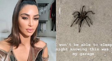 Tarântula tirou o sono de Kim e Khloé Kardashian - Foto: Reprodução/ Instagram