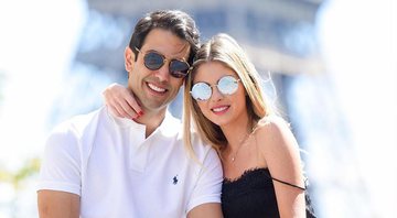 Bárbara Evans e Gustavo Theodoro ficaram noivos em Paris, na França, no dia 28 de julho - Foto: Reprodução/ Instagram