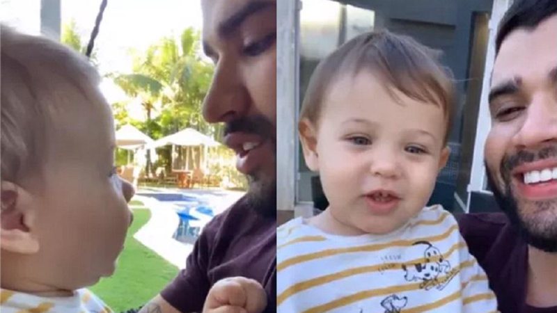 Vídeo: Filho caçula de Gusttavo Lima canta no colo do pai e esbanja fofura - Foto: Reprodução/Instagram